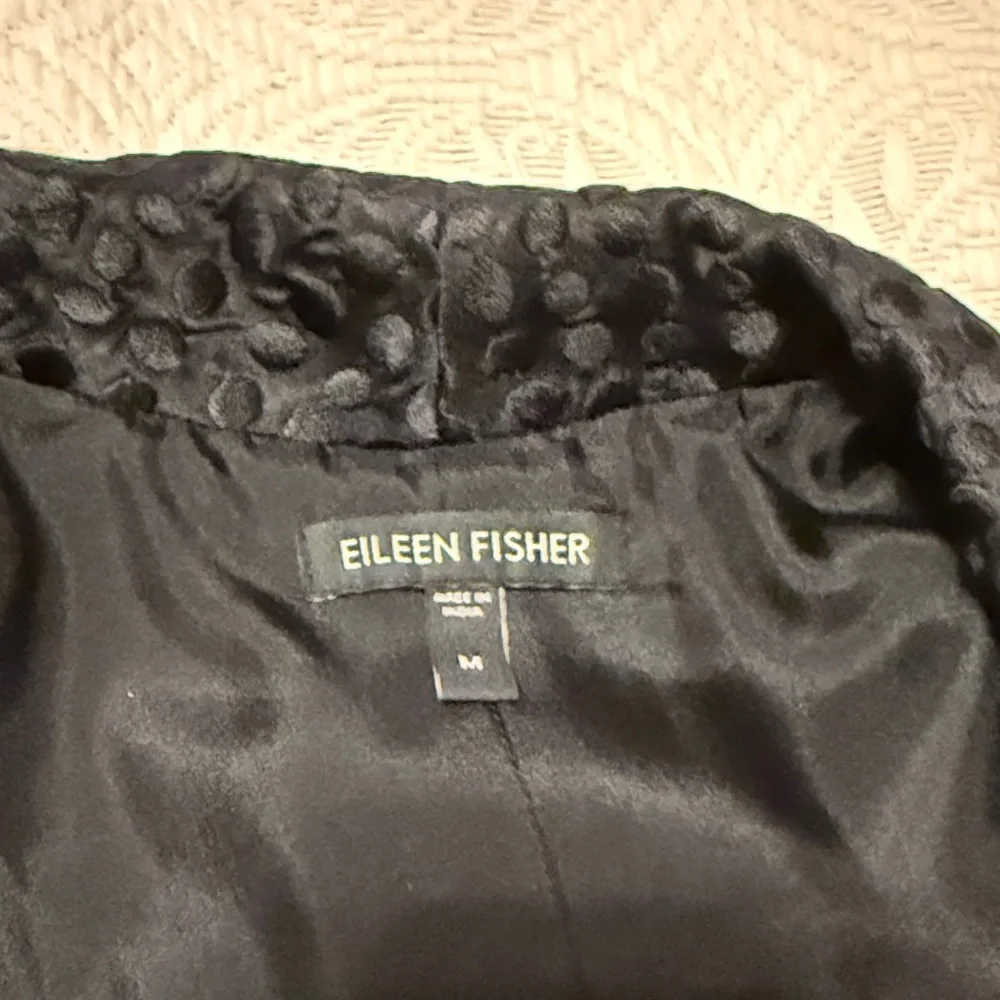 Eileen Fisher Black Textured Jacket